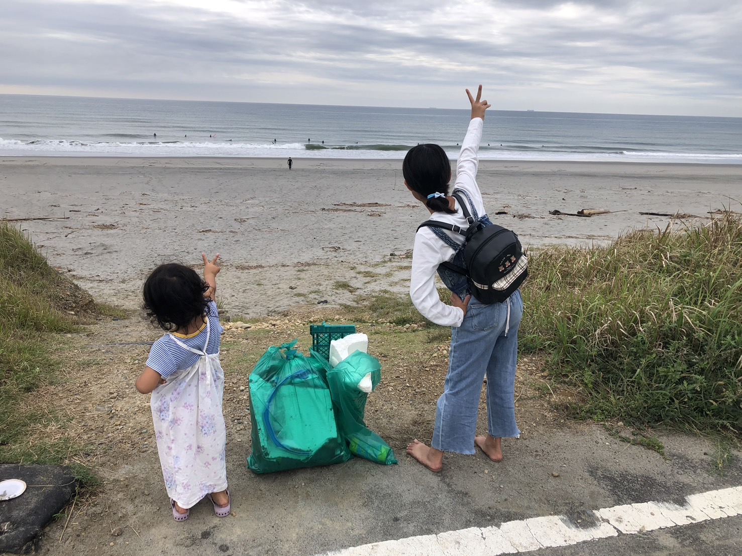 【同笠海岸で月イチ恒例のゴミ拾い！】