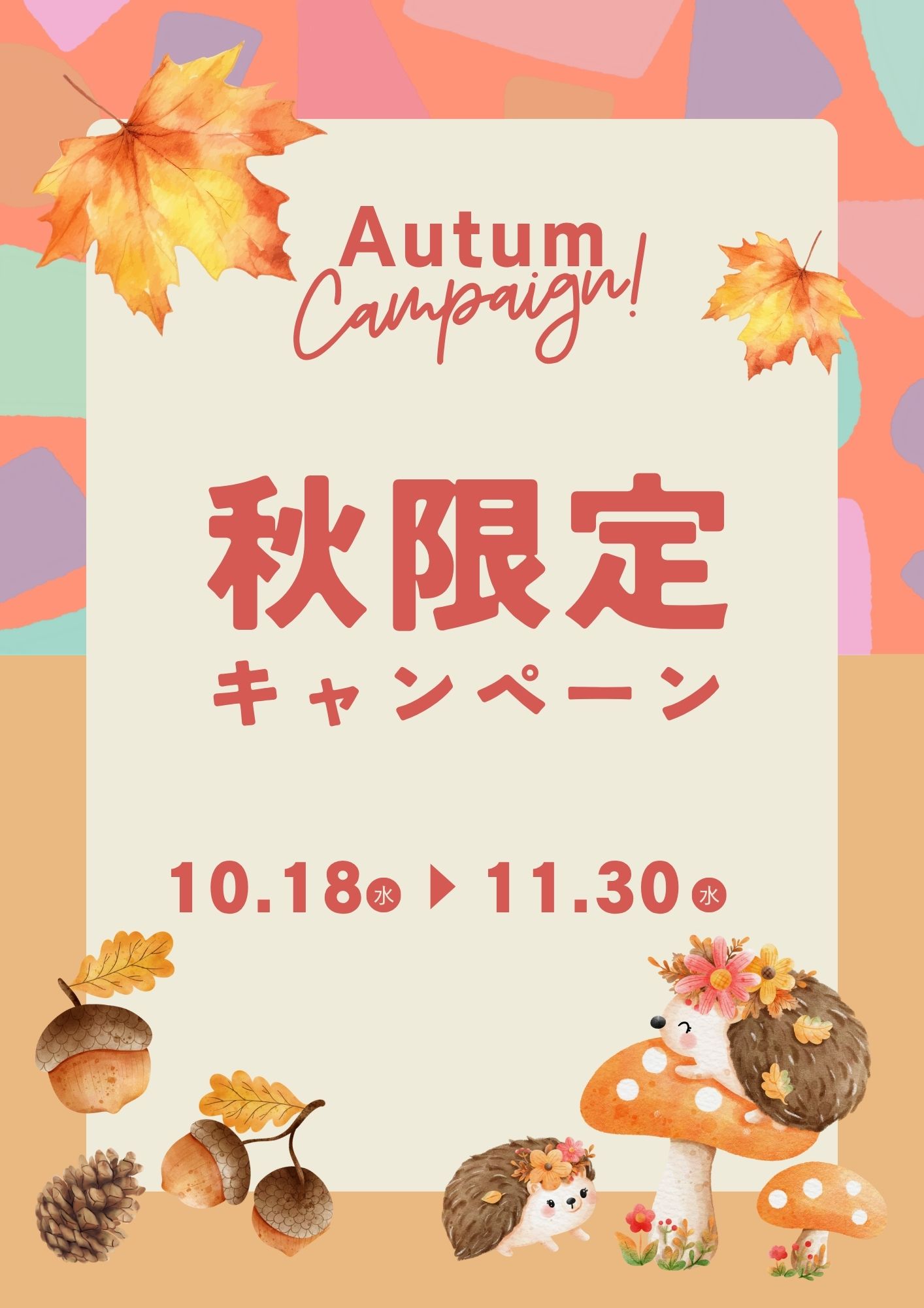 秋の「うみくじら」キャンペーン開催中!!